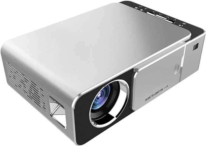 LED Projector Full Hd T6 4K 3500 Lumens Usb 1080P Lcd Display Silver