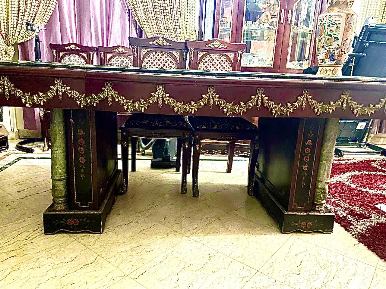 سفرة نحاس و رخام هندي انتيك