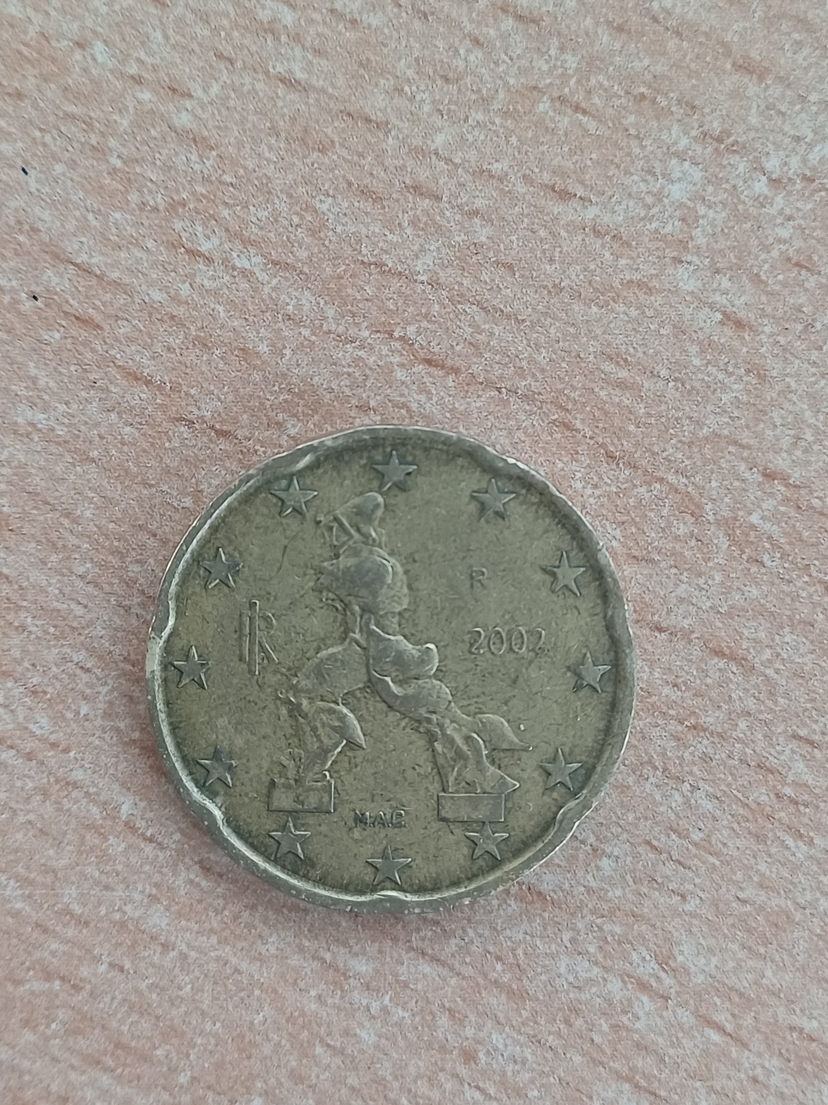 عملة نادره 20 يورو سنت ايطاليا2002