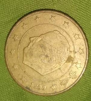 عملة نقدية من فئة 10 سنت بلجيكية سنة 1999