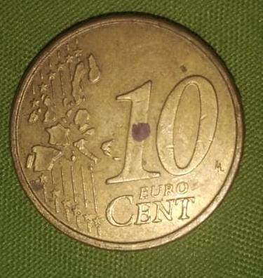 عملة نقدية من فئة 10 سنت بلجيكية سنة 1999