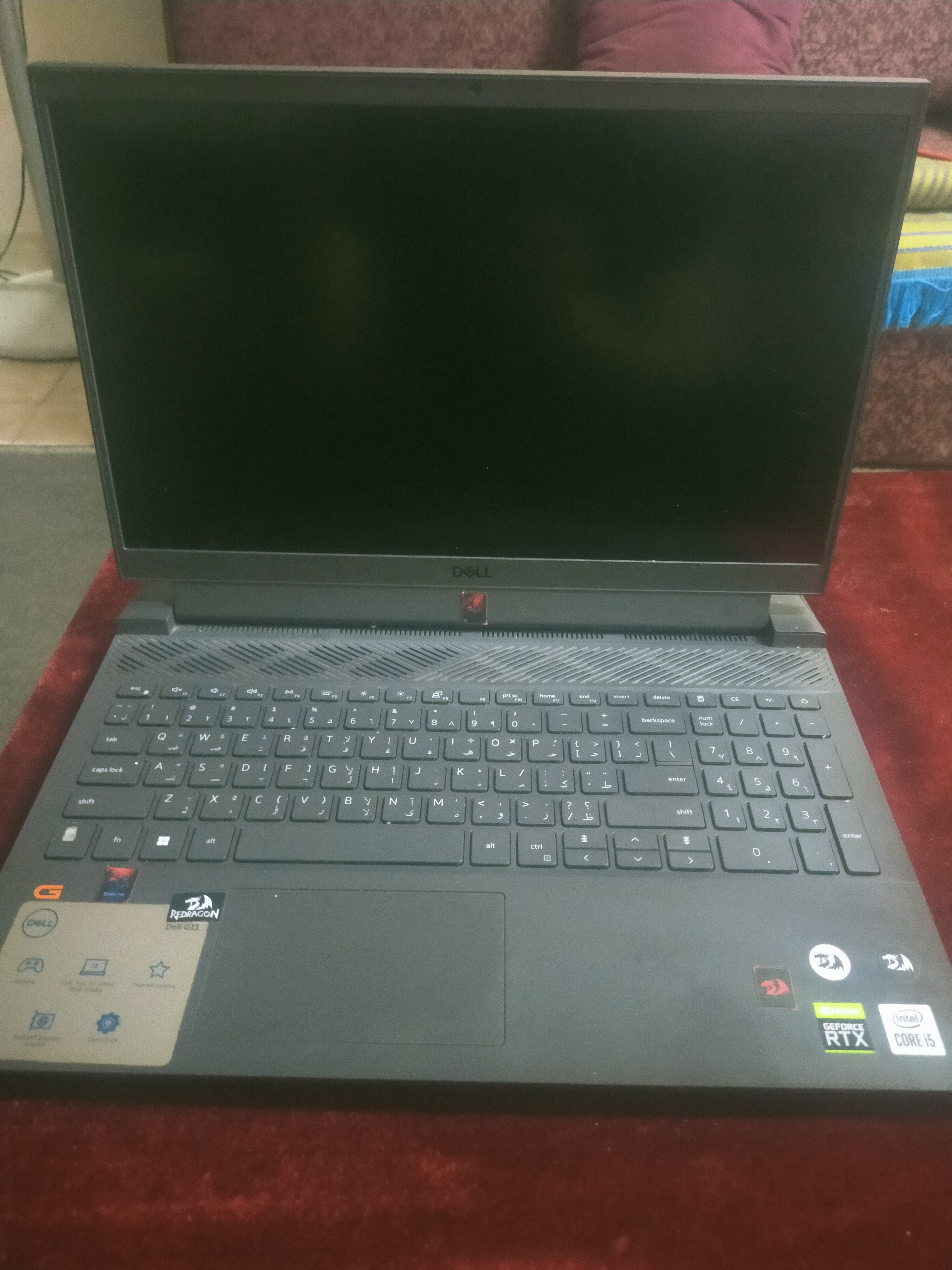 gaming dell 5510 , i5 , gen 10 , ram 16 , rtx 3050 for 29000