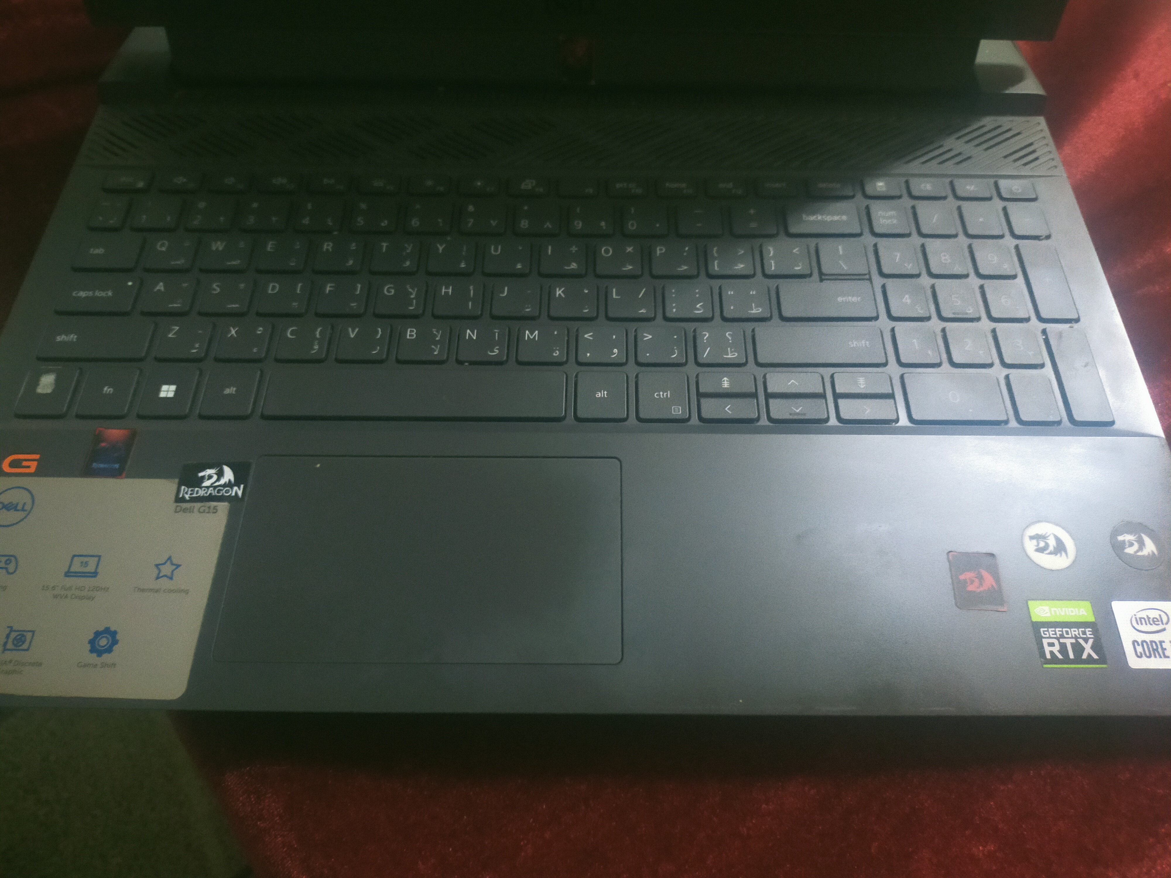 gaming dell 5510 , i5 , gen 10 , ram 16 , rtx 3050 for 29000