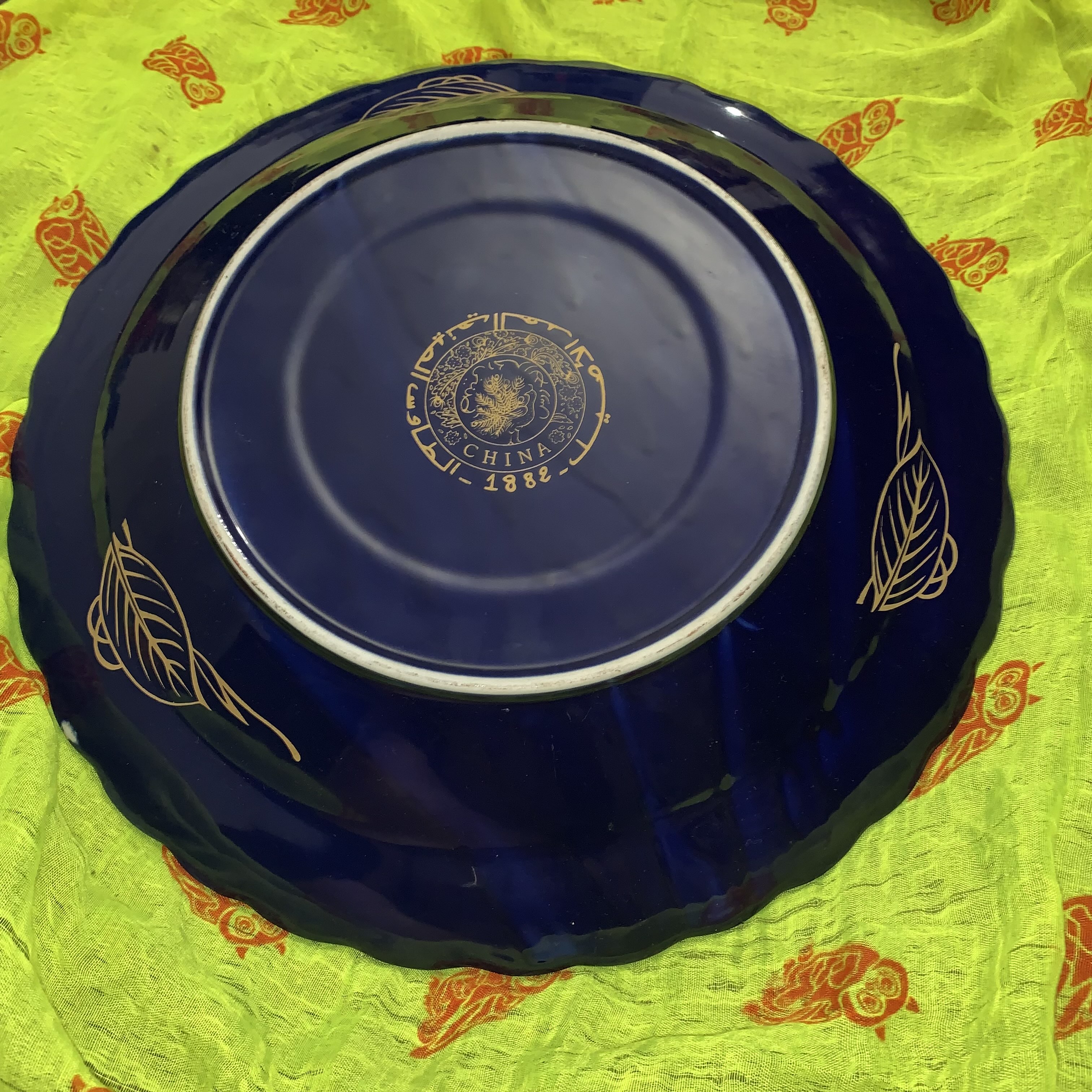 Original Chinese plate dating back to 1882