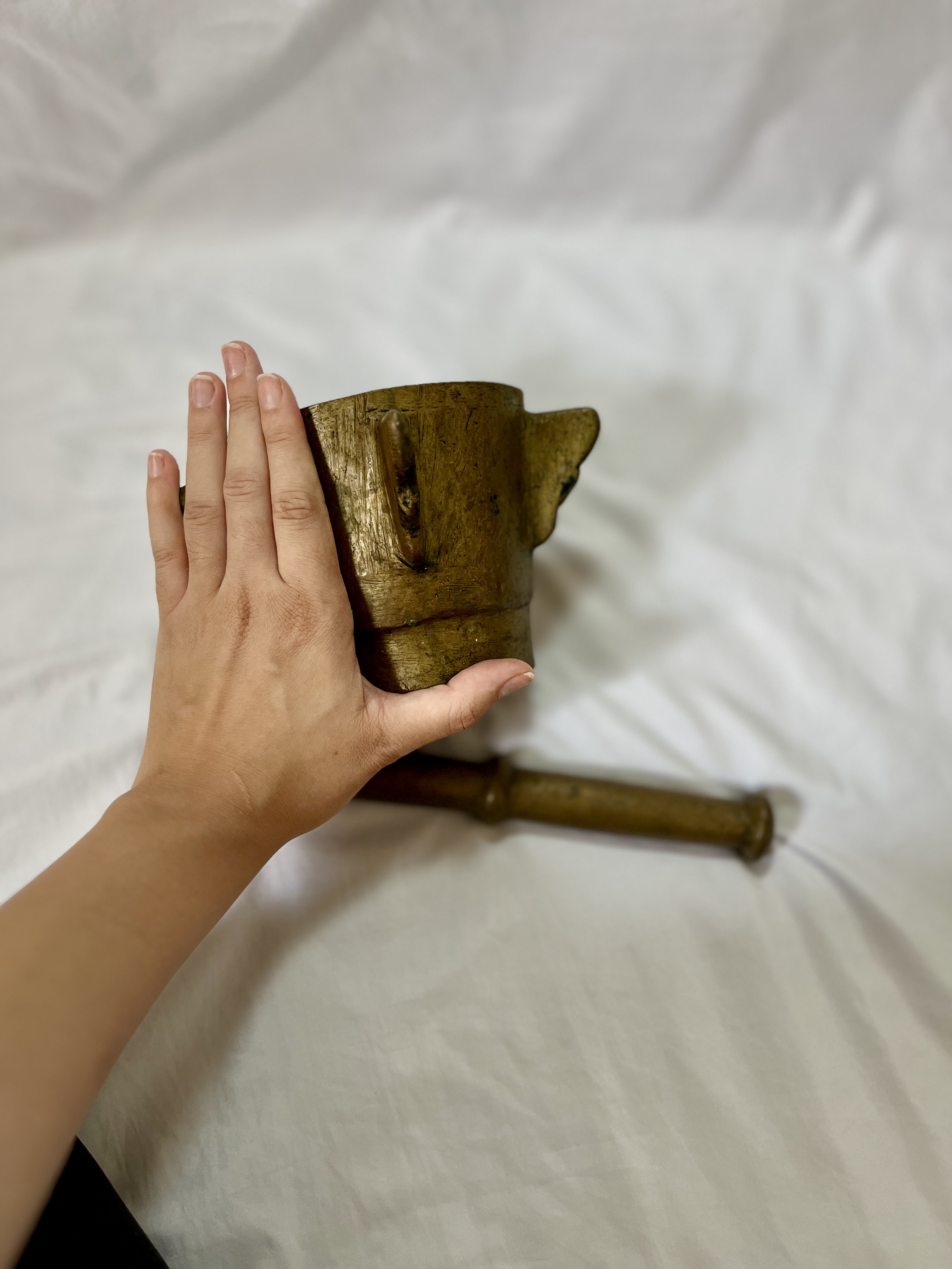 مهراز نحاس مغربي عتيق – عمره 150 سنة – قطعة نادرة