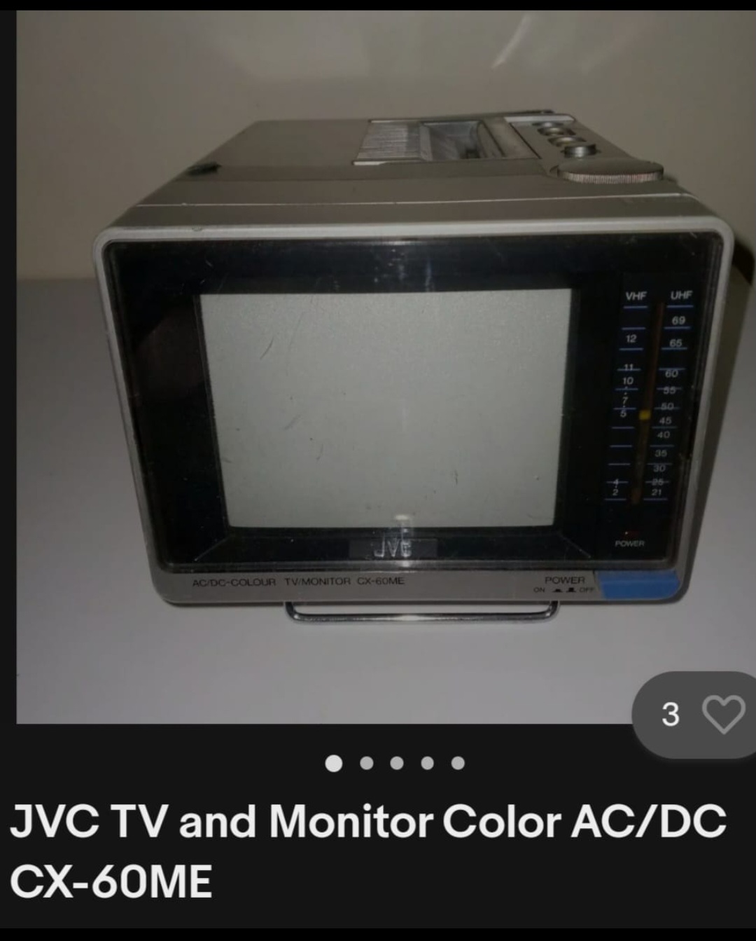 تليفزيون محمول JVC  ملون للسيارات والرحلات