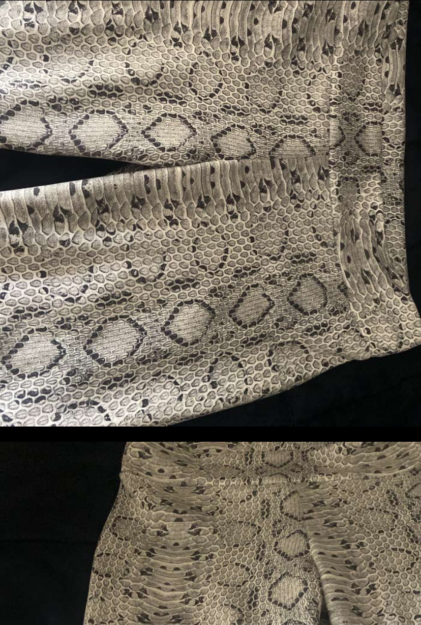 بنطلون جلد ثعبان فاخر