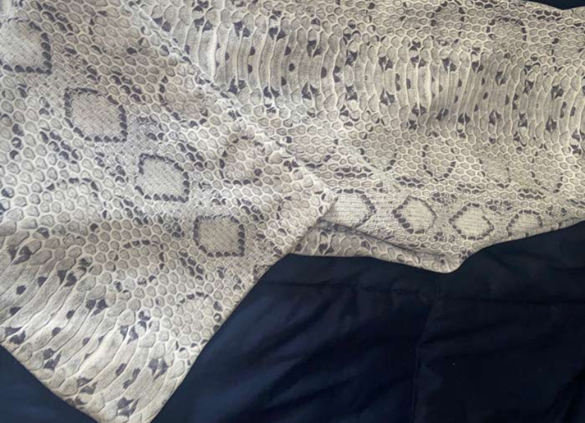 بنطلون جلد ثعبان فاخر