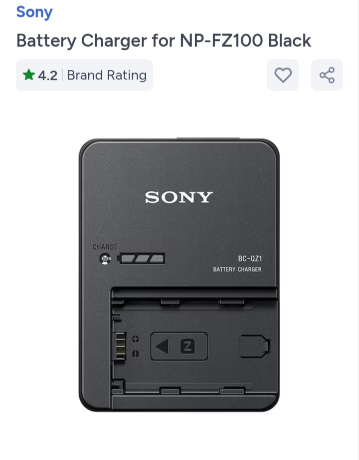شاحن بطارية sony BC QZ1