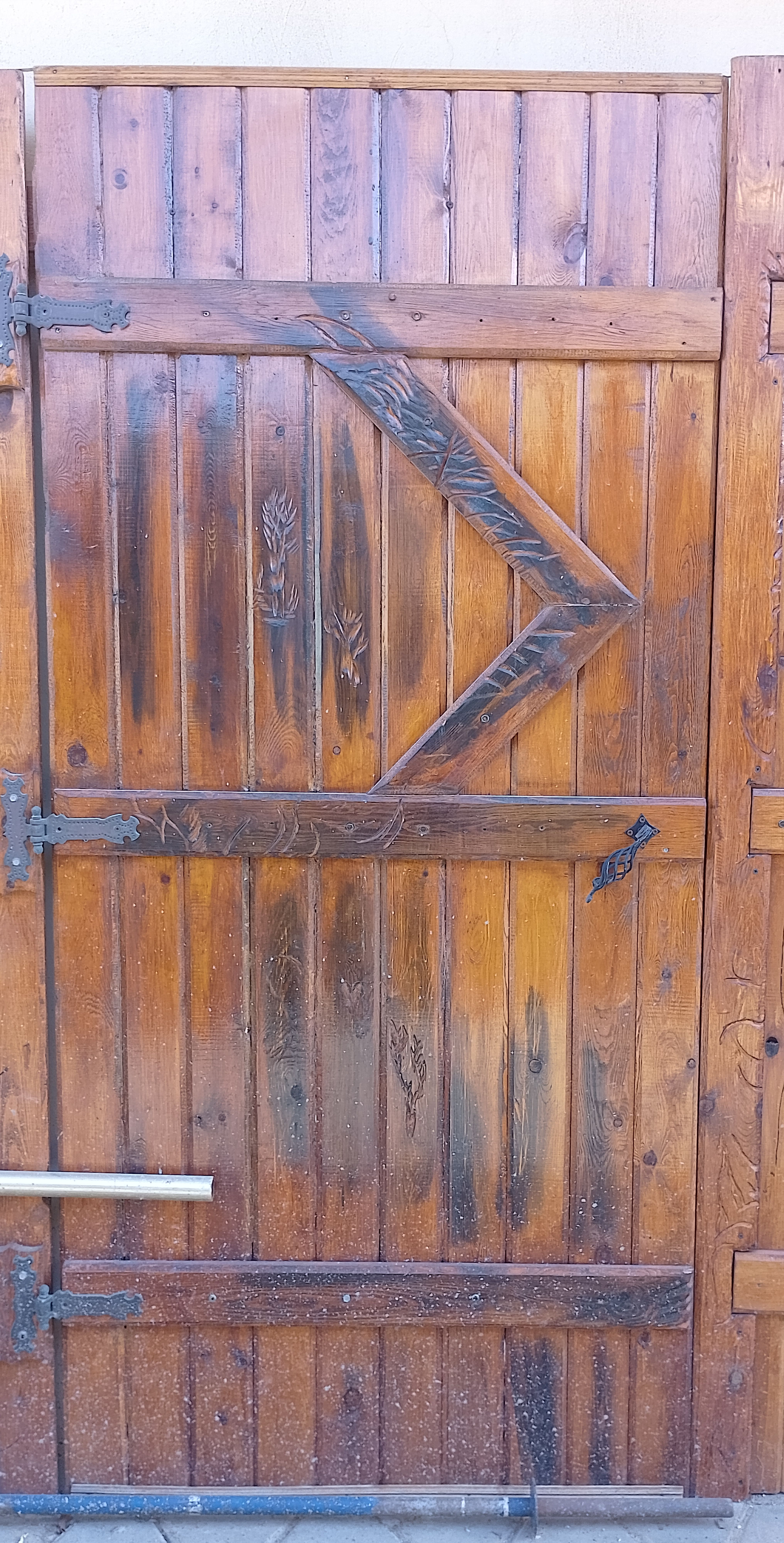 antique wooden door