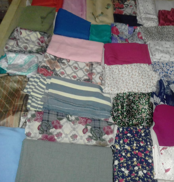 قماش صناعة يابانية عالي الجودة استيراد عدة خامات (بوليستر و ساتان و حرير )