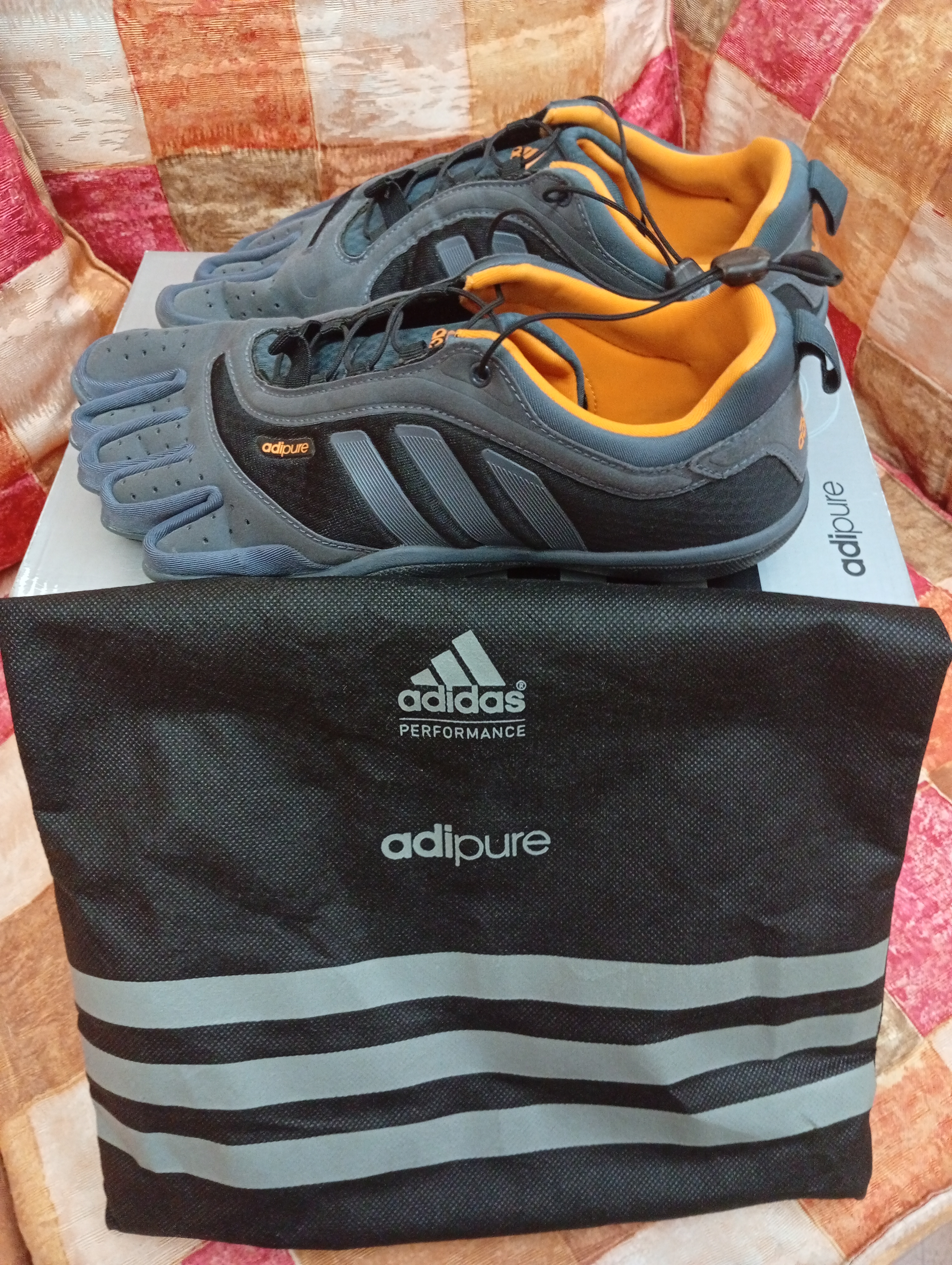 اديداس اديبور اورثولايت اوريجينال Adidas Adipure Gray Orange