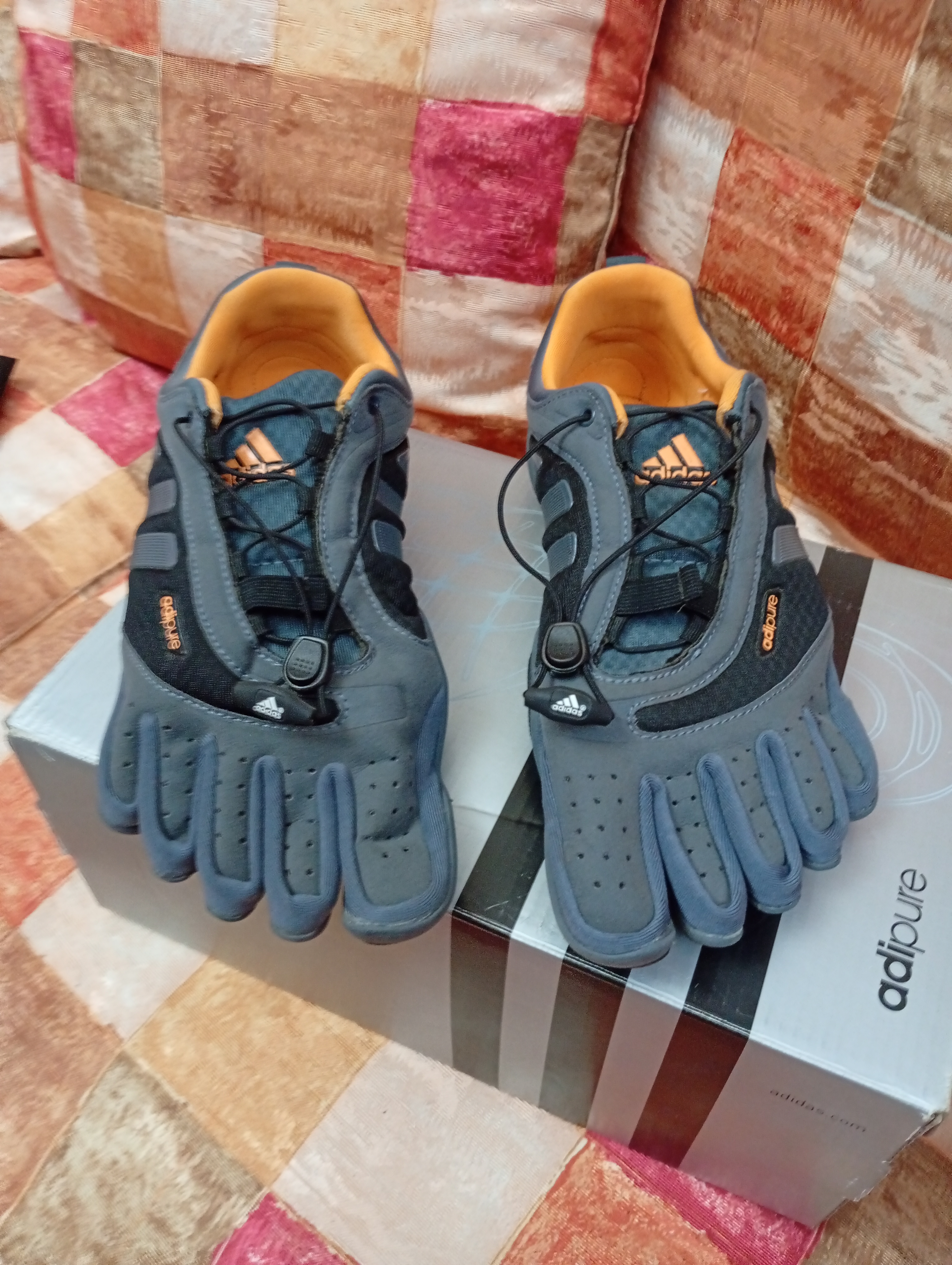 اديداس اديبور اورثولايت اوريجينال Adidas Adipure Gray Orange