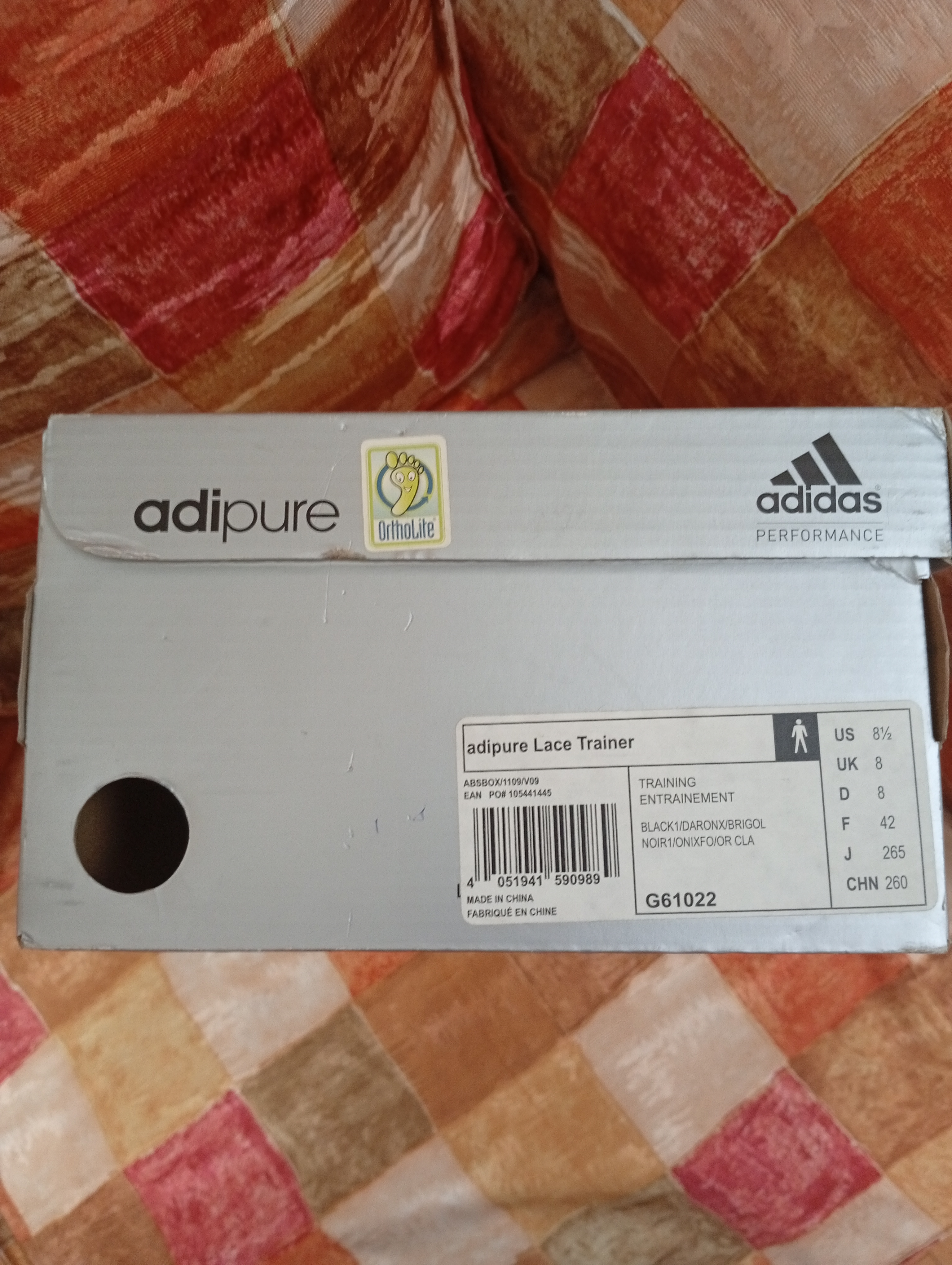 اديداس اديبور اورثولايت اوريجينال Adidas Adipure Gray Orange