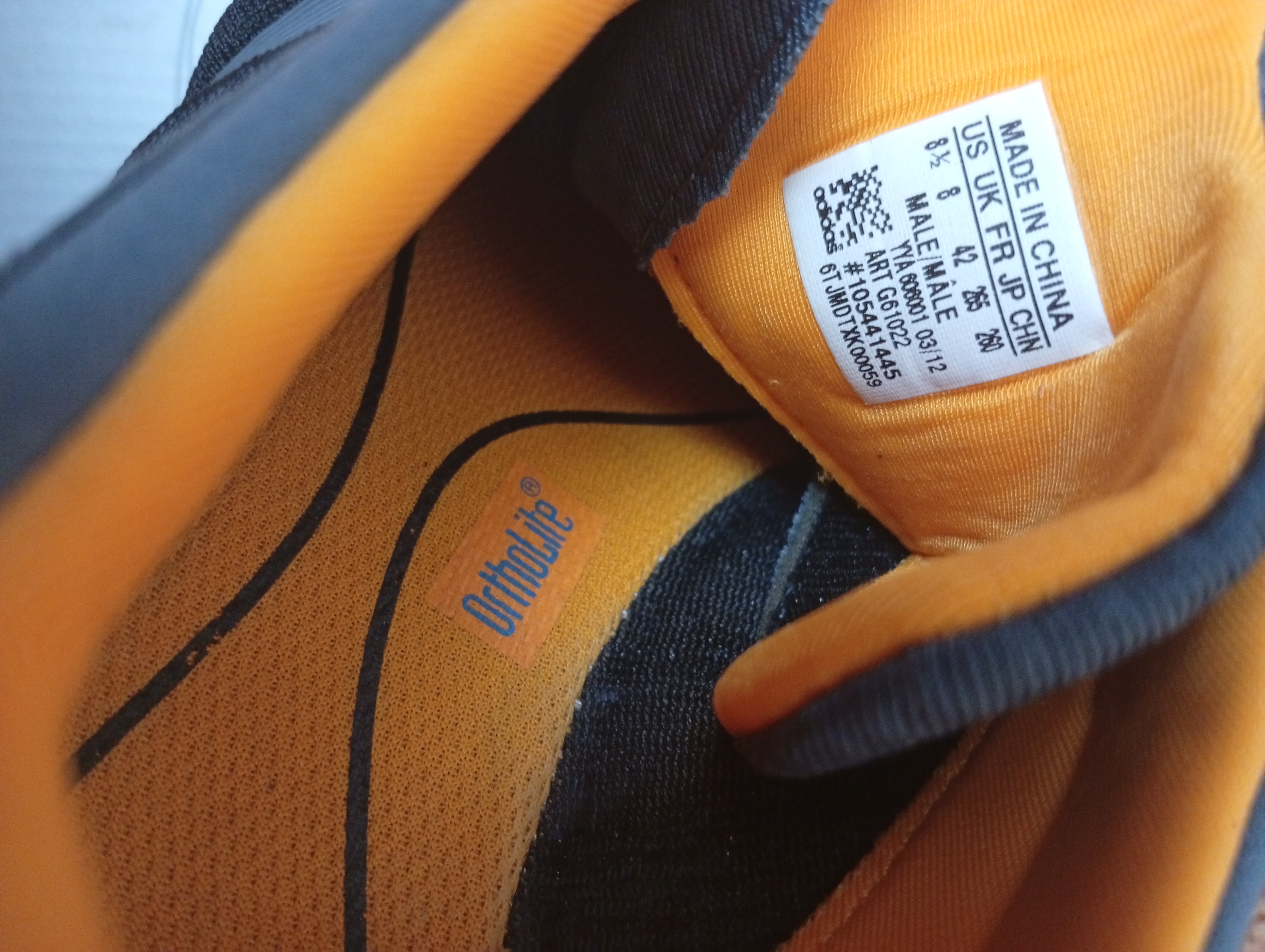 اديداس اديبور اورثولايت اوريجينال Adidas Adipure Gray Orange