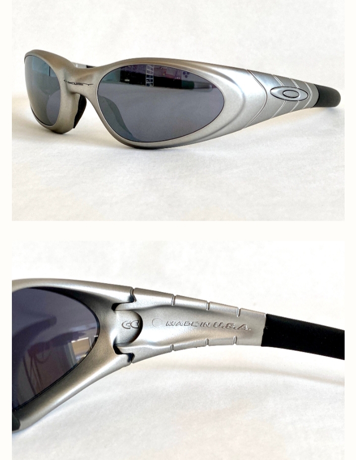 2000 Oakley Eye Jacket® 2.0 FMJ Black Iridium Vintage SunglassesOakley made in usa