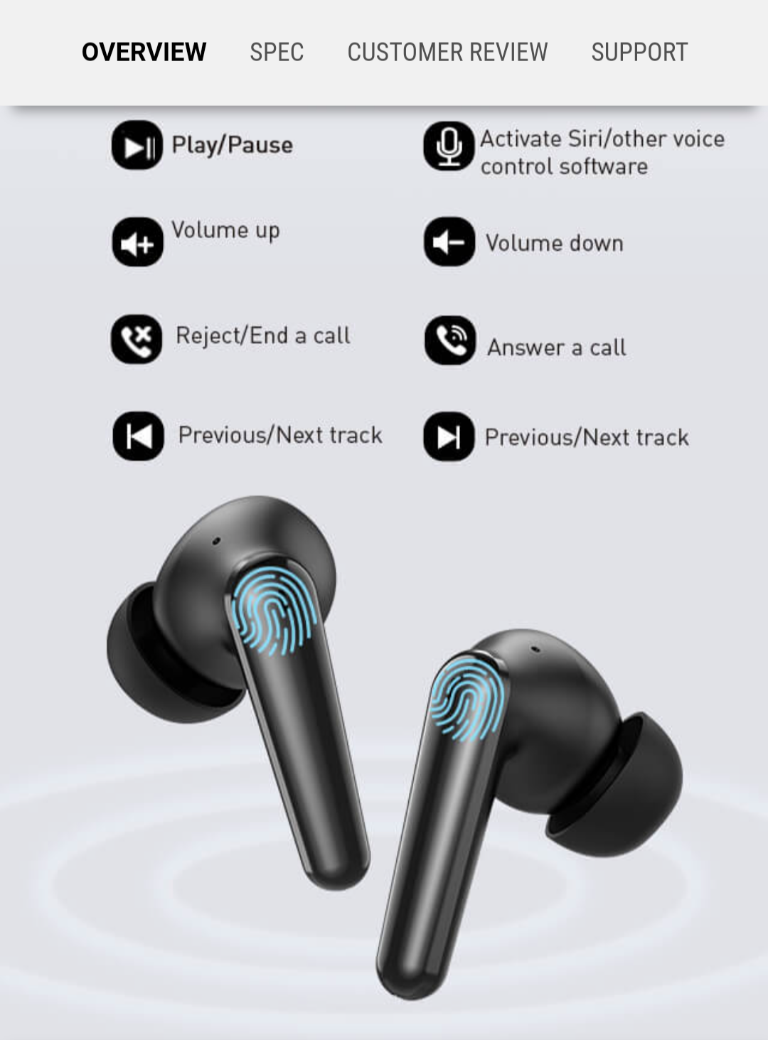 Tranya T30® Ultra-high Call Quality 4-Mic Design IPX7