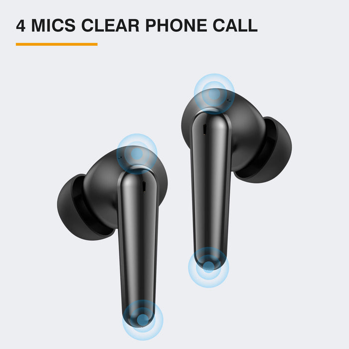 Tranya T30® Ultra-high Call Quality 4-Mic Design IPX7