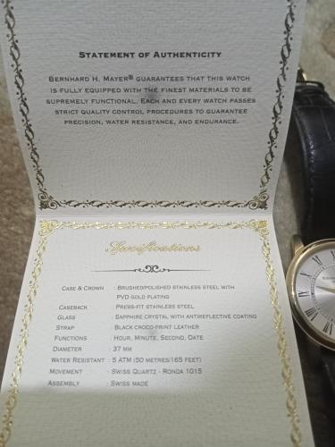 Utra Slim Grande Men Watch Bernhard H. Mayer