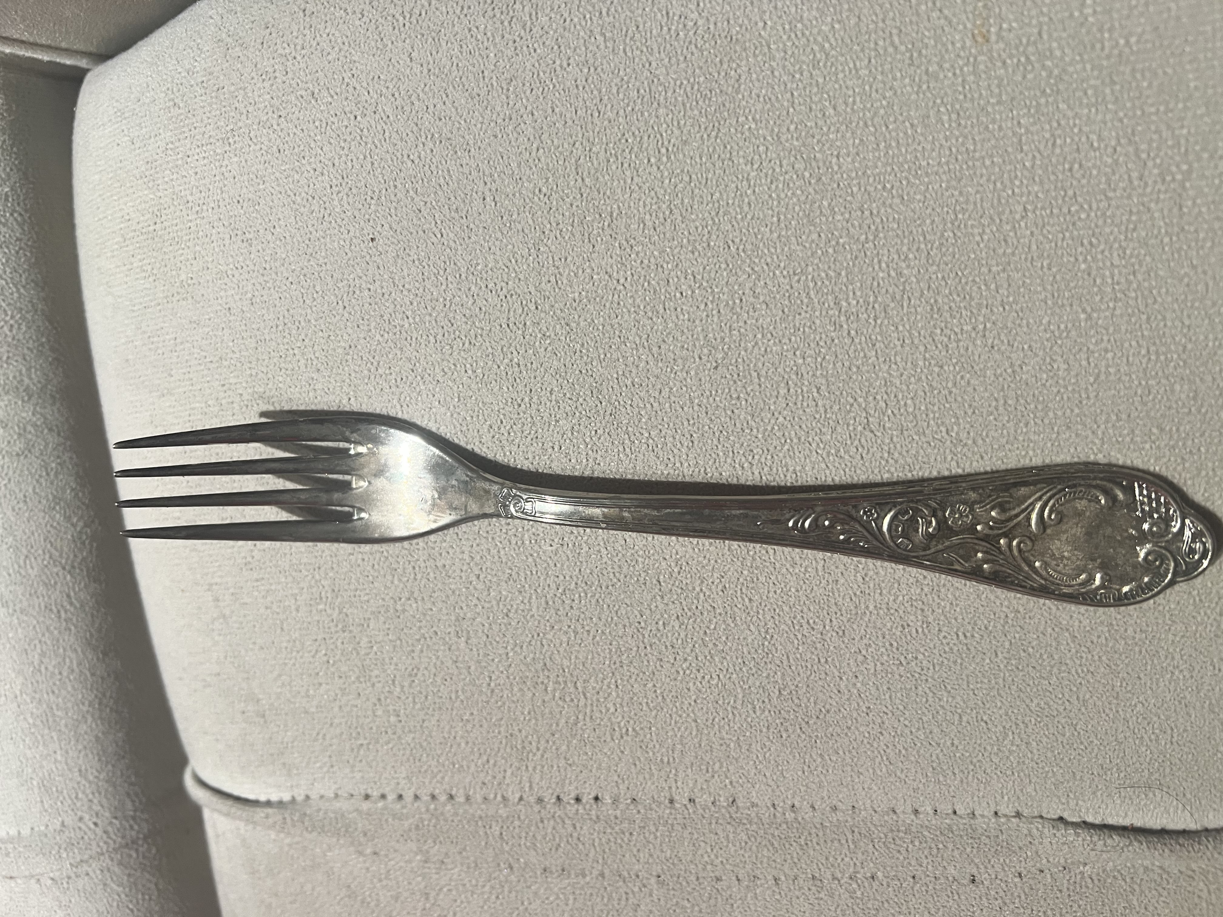 طقم معالق فضه ايطالي اصلي انتيك