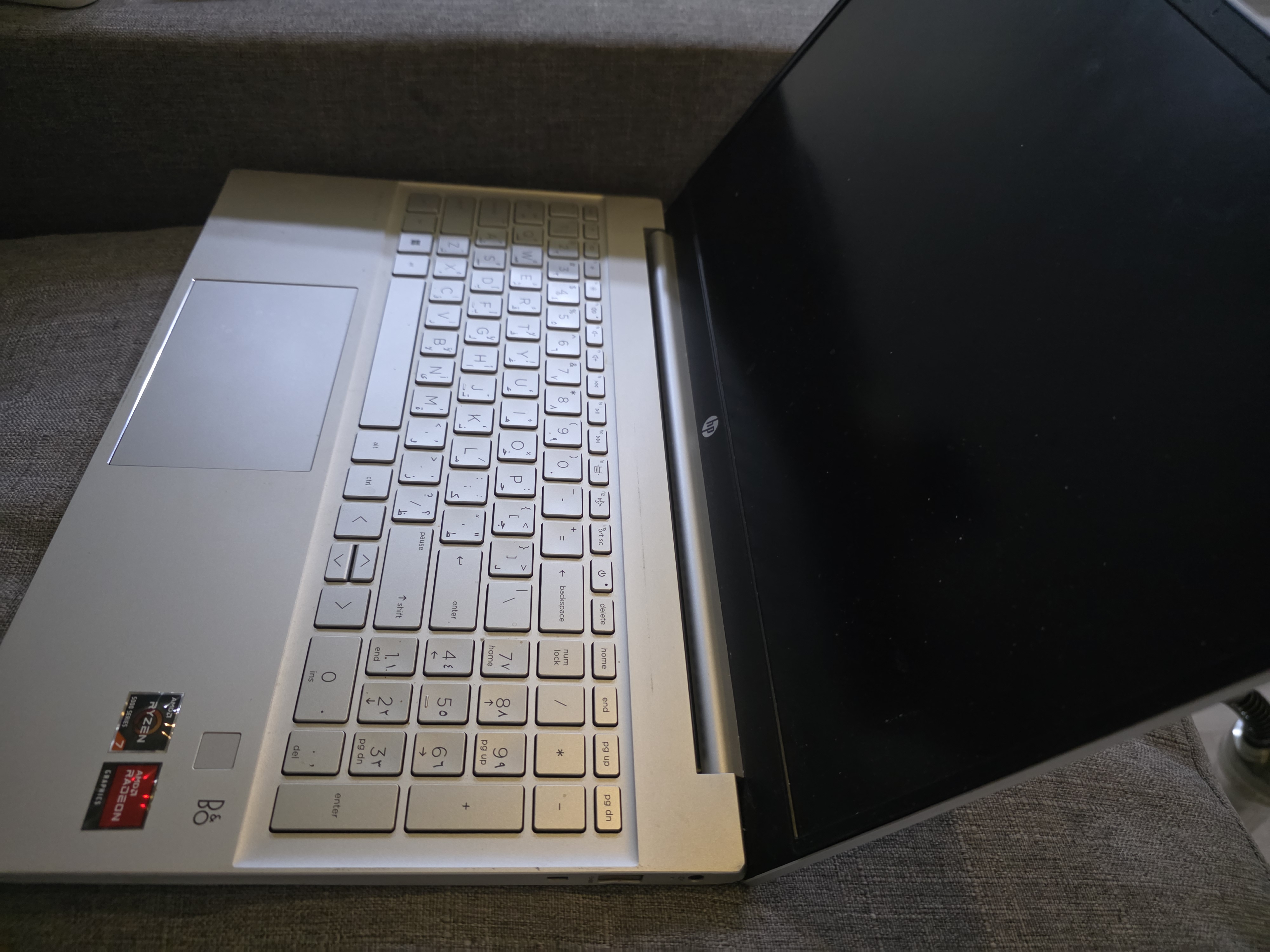 لابتوب HP Pavilion Ryzen 7 نظيف جداً