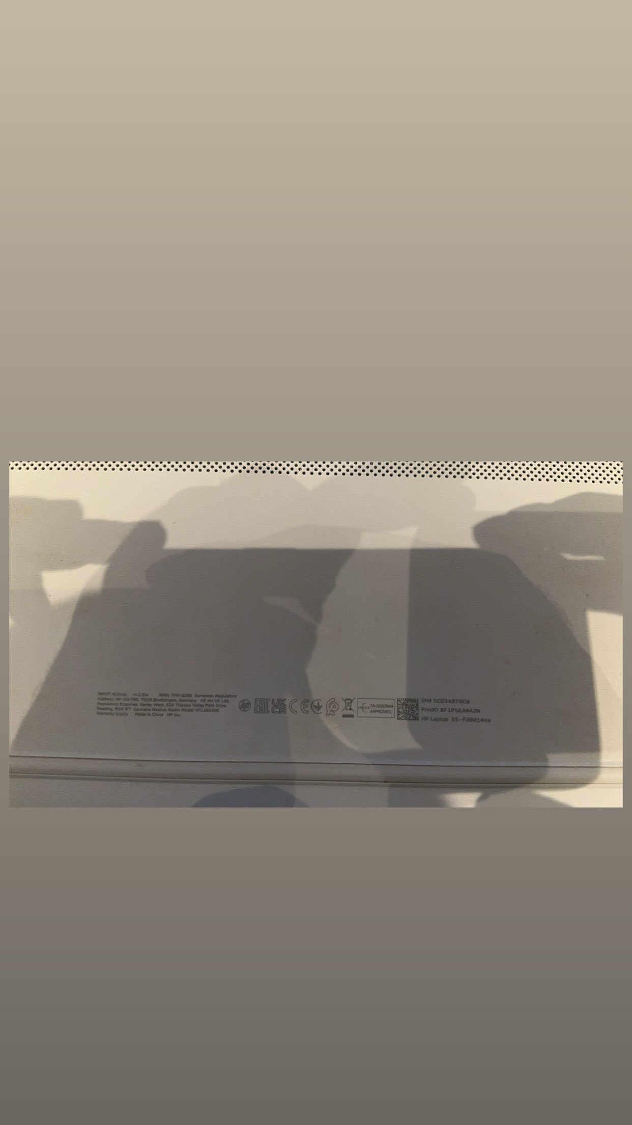 لاب توب اتش بي  HP Laptop 15-fd0014nx 15.6 FHD Intel Core i3