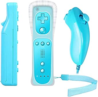 جهاز wii باللون الازرق الفاتح