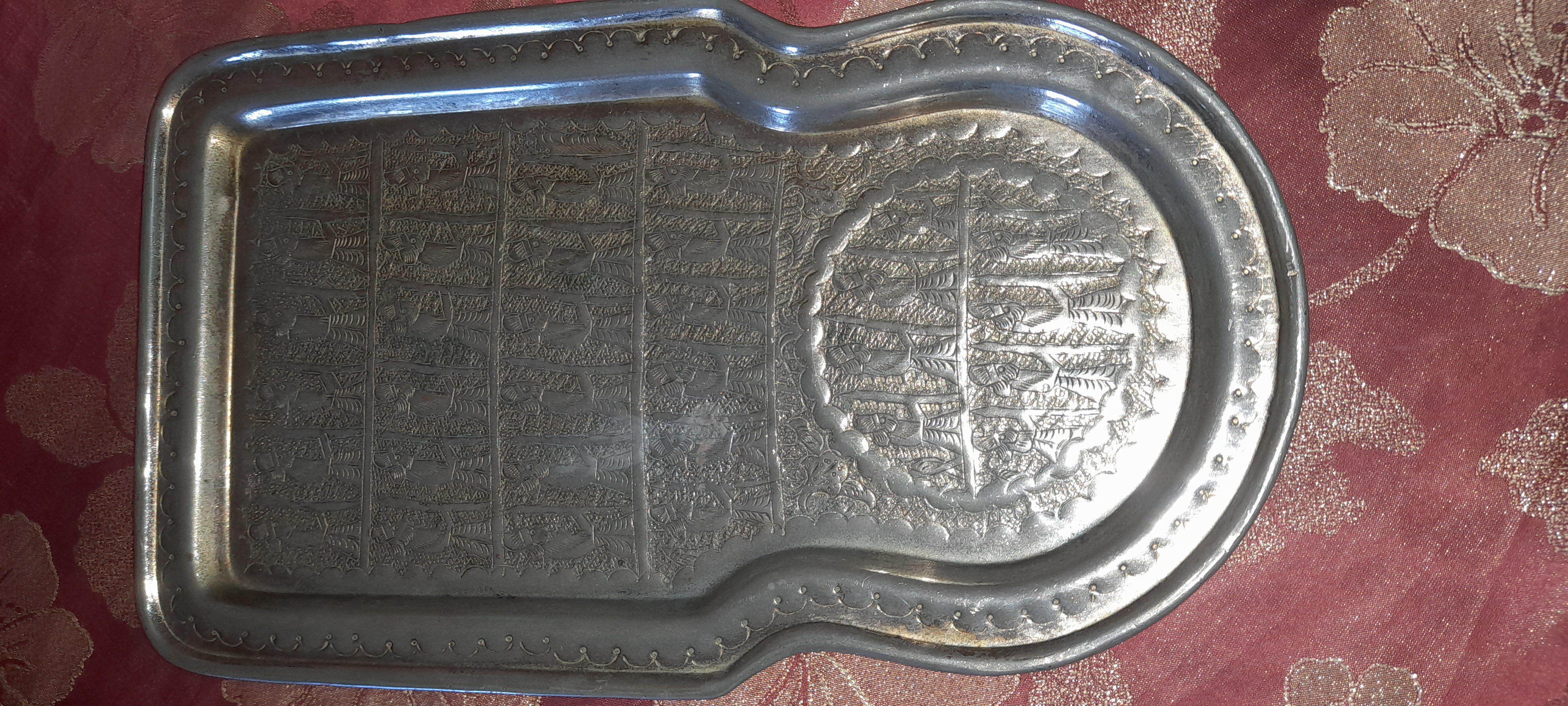 صينية نحاس احمر