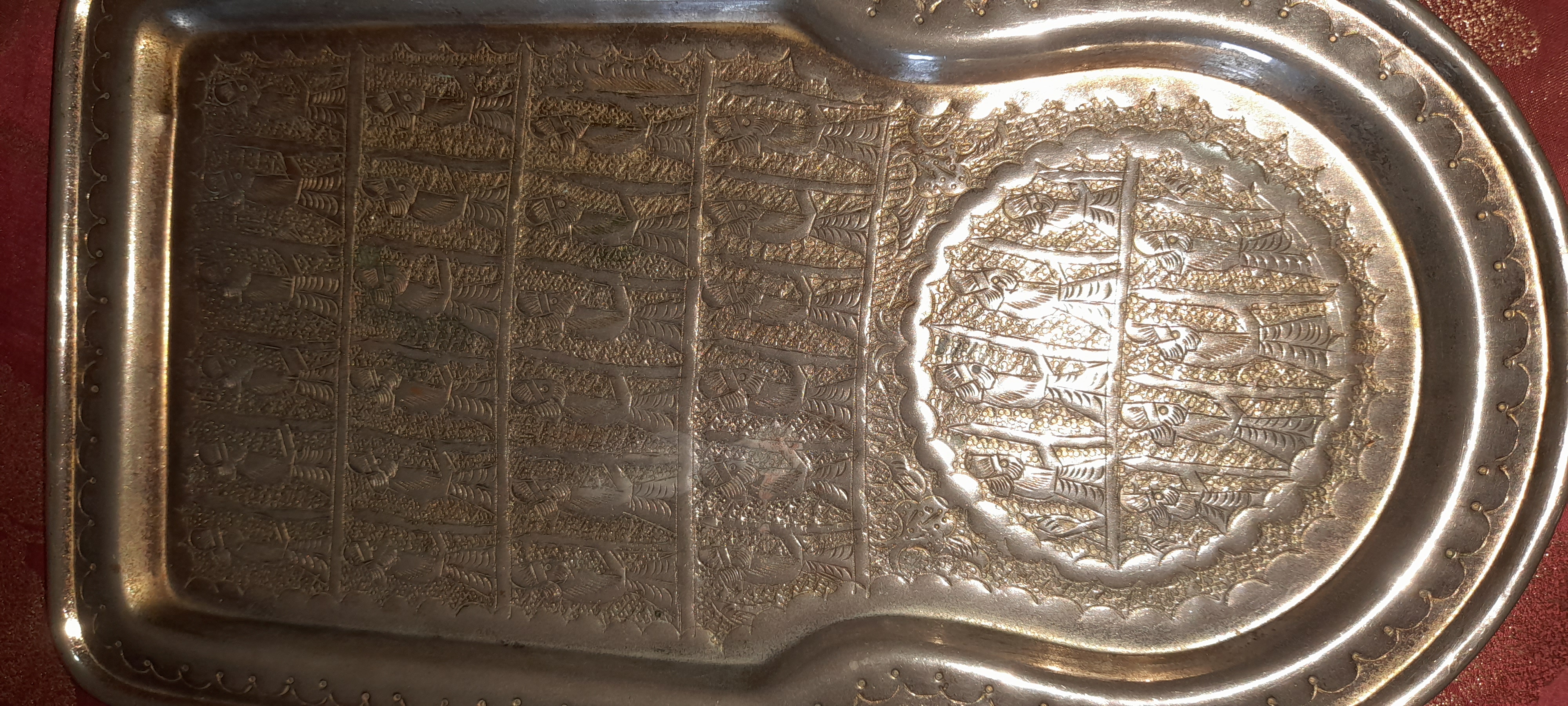 صينية نحاس احمر