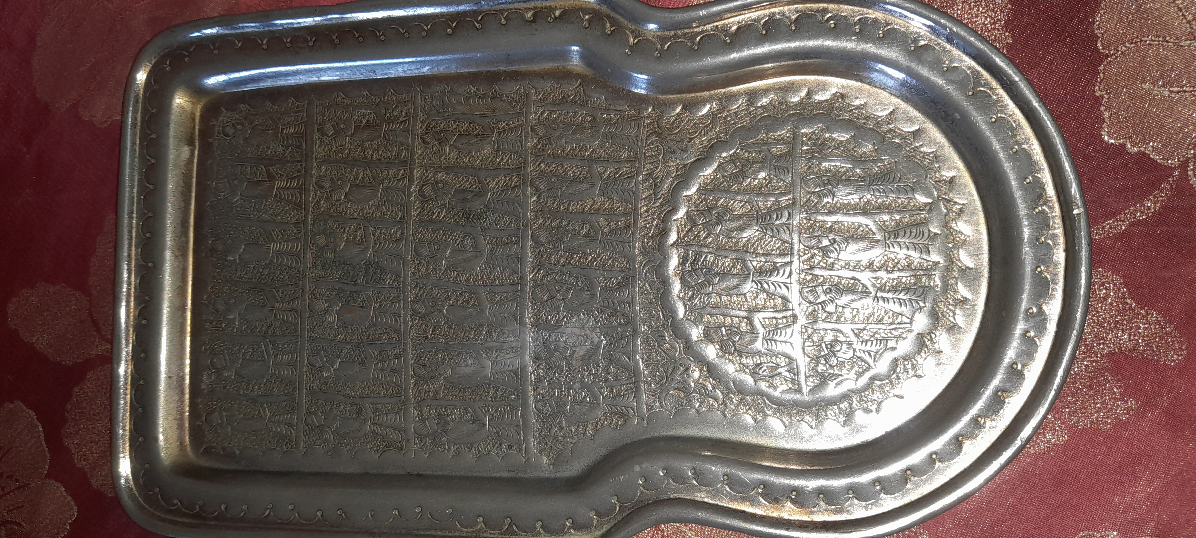 صينية نحاس احمر