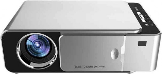 LED Projector Full Hd T6 4K 3500 Lumens Usb 1080P Lcd Display Silver