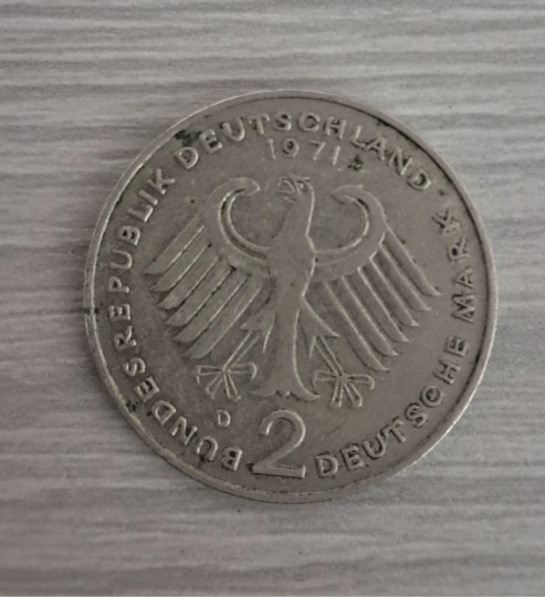 2 DEUTSCHE MARK BUNDESREPUBLIK DEUTSCHLAND
