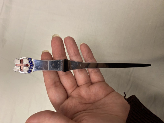 a vintage 157 year old letter opener