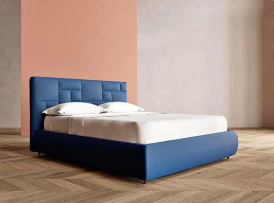 Luxurious Velvet Fabric king size Bed with Headboard