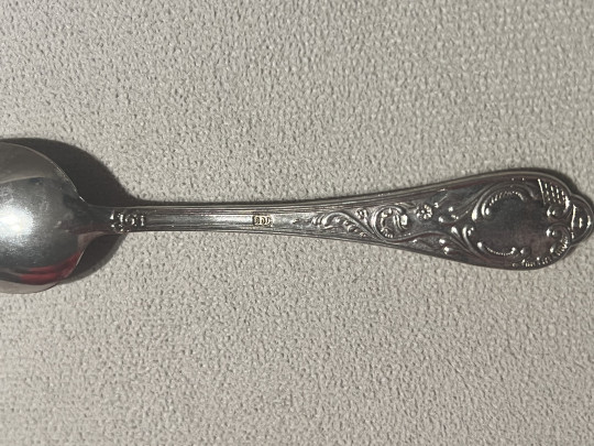 طقم معالق فضه ايطالي اصلي انتيك