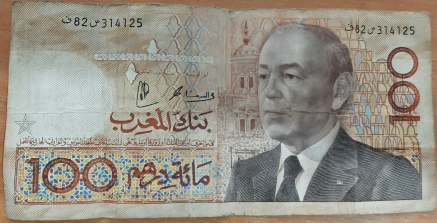 💵 100 درهم مغربية – إصدار سنة 1982