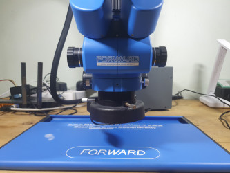 مجهر فورورد ثلاثي العينات ذو تكبير متزامن FW-6555 pro max -T + كاميرا