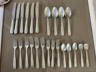 طقم ملاعق وسكاكين انجليزى من الاربيعنيات