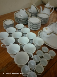 مزاد طقم بورسلين فرنش سنتر 85قطعه