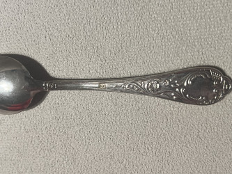 طقم معالق فضه ايطالي اصلي انتيك