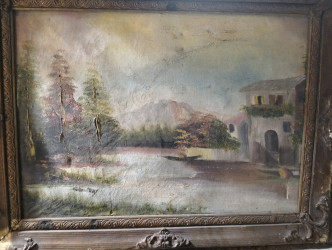 لوحات فنيه زيت قديمه